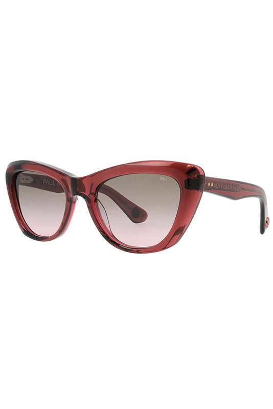Paul & Joe Lunettes Monture Papillon Cristal Cerise