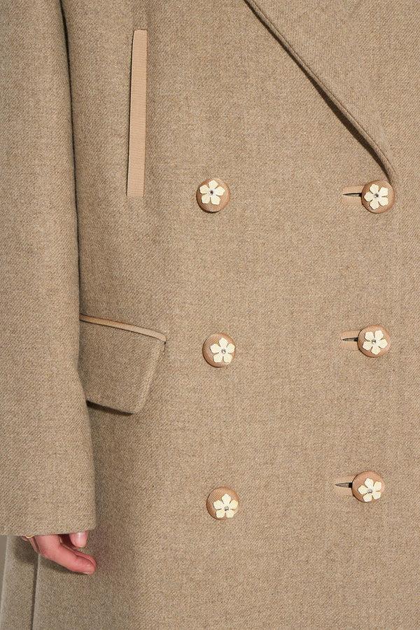 Paul & Joe Manteau Croisé En Laine Vierge