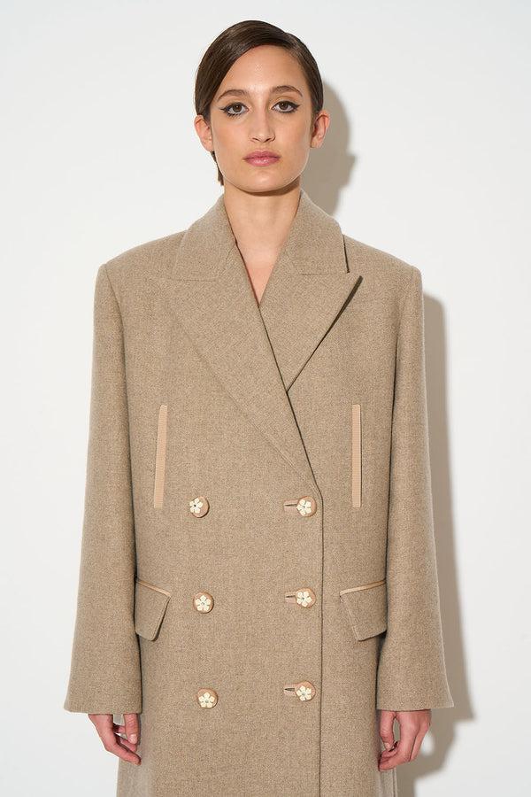 Paul & Joe Manteau Croisé En Laine Vierge