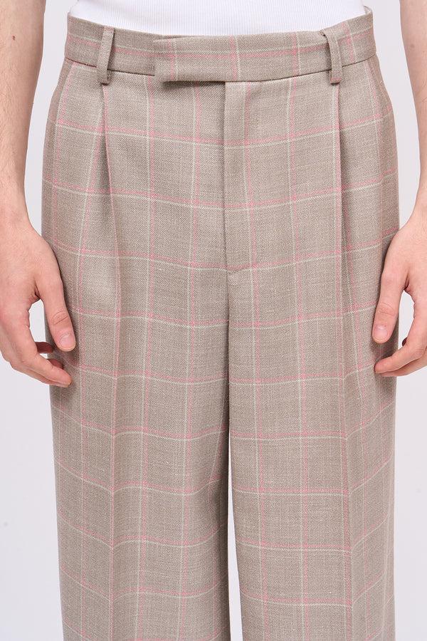 Paul & Joe Pantalon à Carreaux à La Coupe Ample