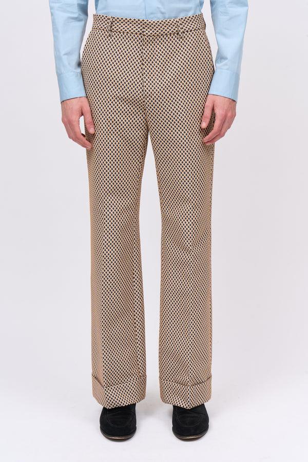 Paul & Joe Pantalon à Revers En Jacquard Floral