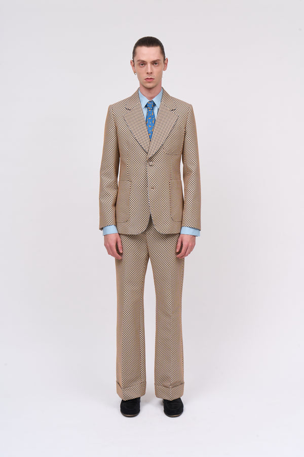 paul & joe Pantalon à revers en jacquard floral