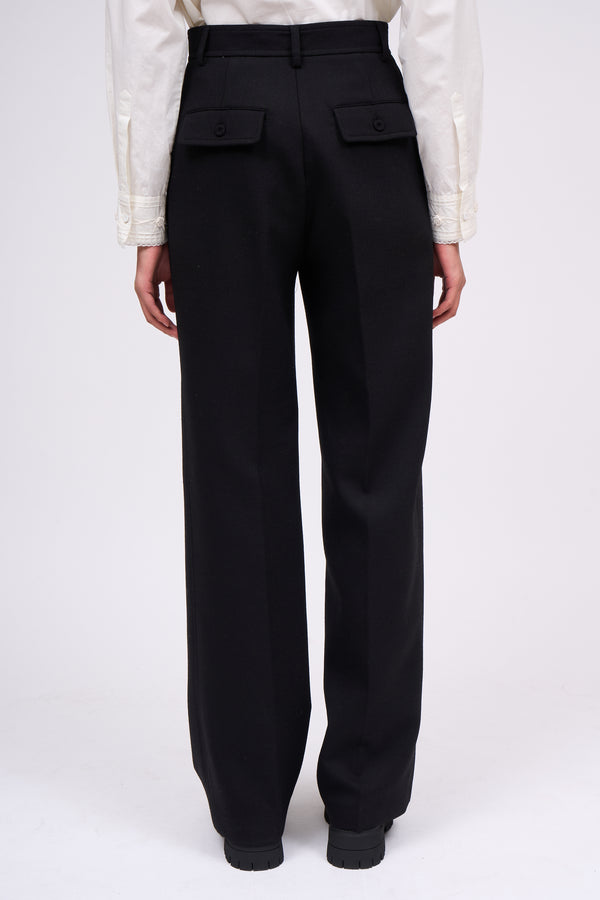Paul & Joe Pantalon Coupe Droite En Laine Vierge