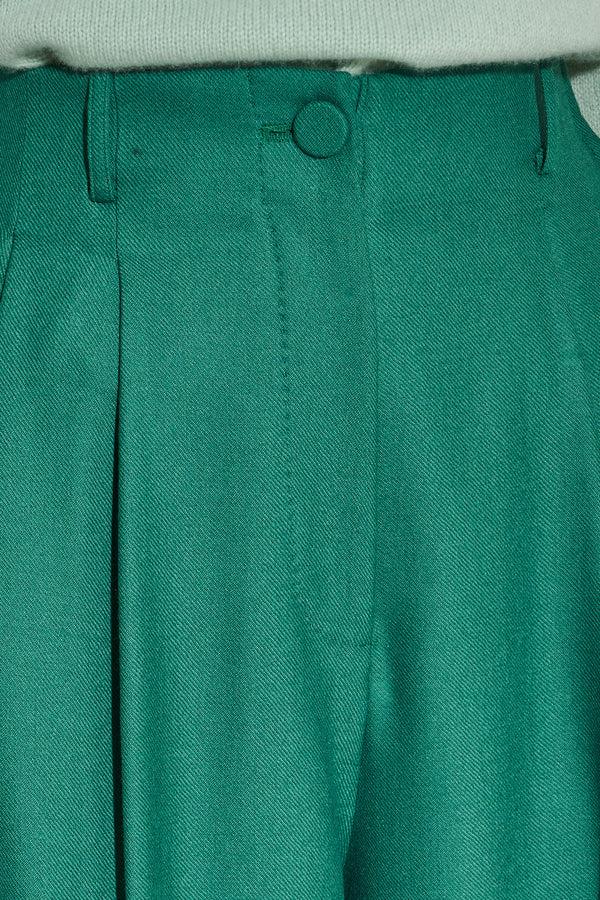 Paul & Joe Pantalon Coupe Large En Twill De Flannel