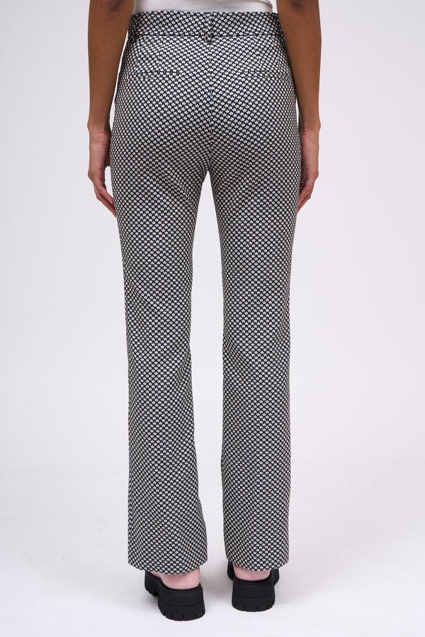 Paul & Joe Pantalon Droit En Jacquard Floral
