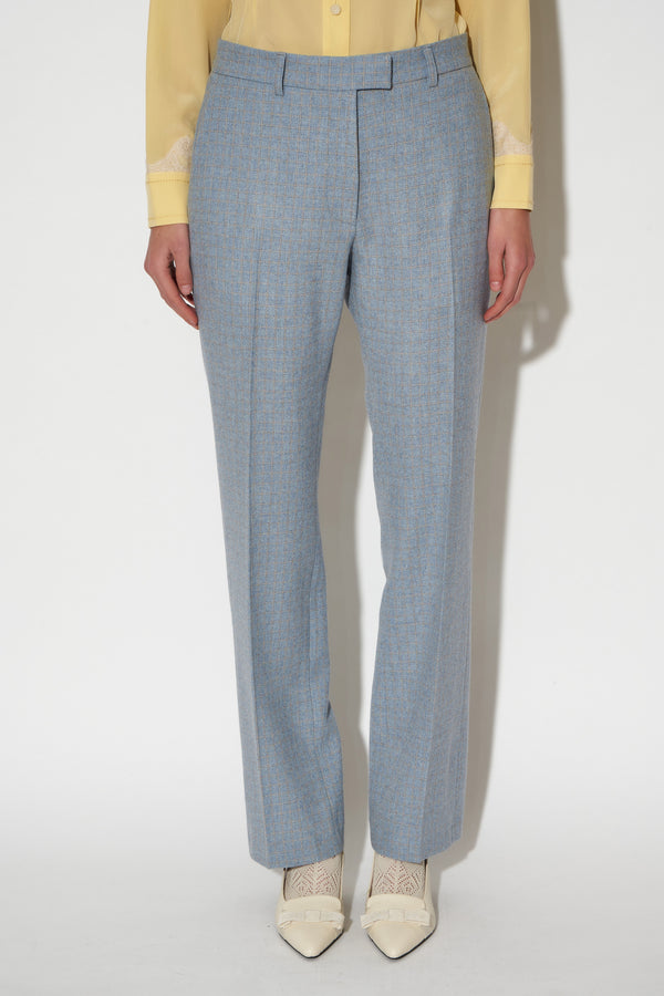 Paul & Joe Pantalon Droit En Lainage à Carreaux