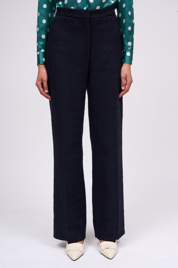 Paul & Joe Pantalon Droit En Tweed Lurex