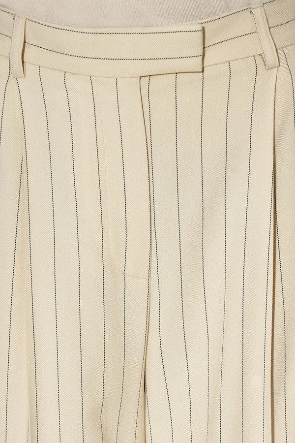 Paul & Joe Pantalon En Twill De Laine Rayé