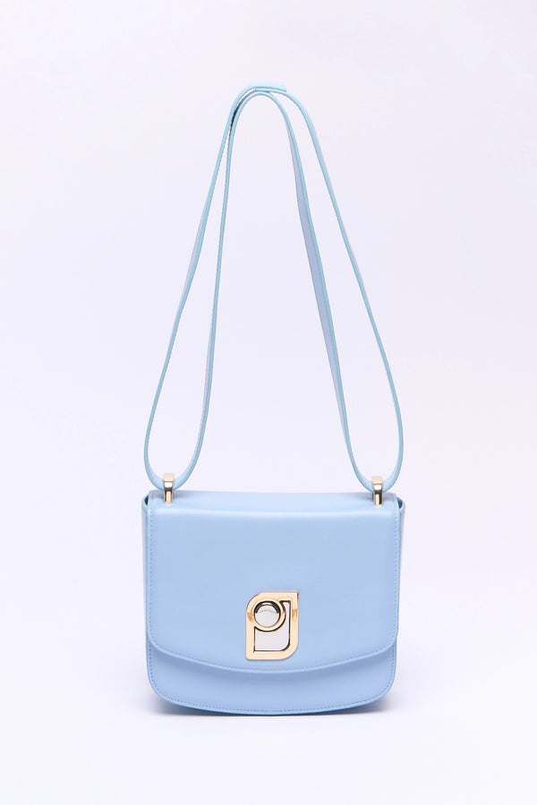 Paul & Joe Petit Sac Jeanne Carré En Cuir Lisse - Bleu