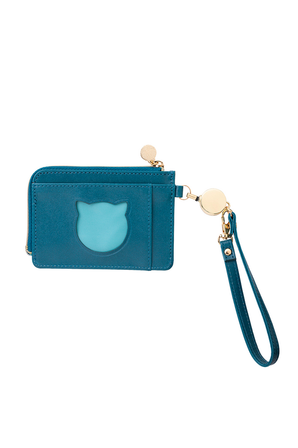 Paul & Joe Porte-cartes Bleu Motif Fleurs Et Gipsy