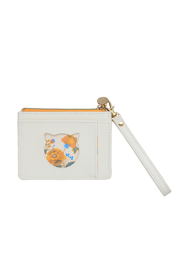 Paul & Joe Porte Cartes Motif Fleurs Jaunes