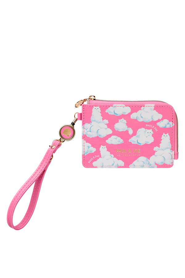 paul & joe Porte-cartes rose motif nuages et Gipsy