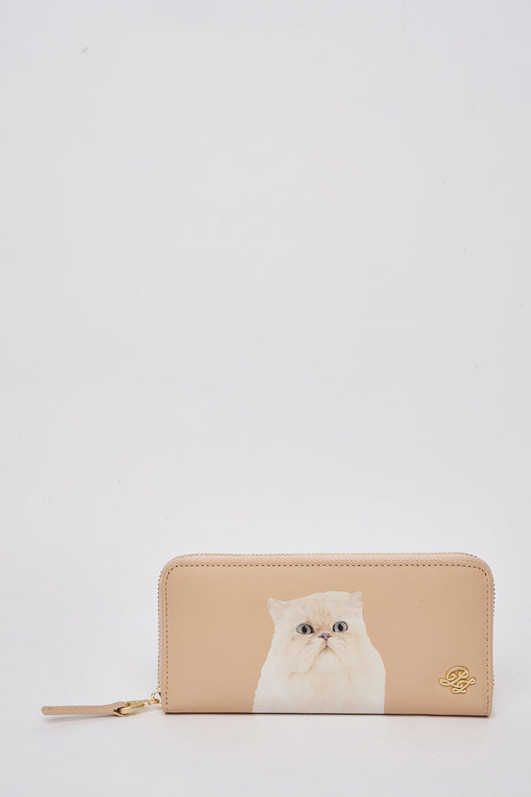 Paul & Joe Portefeuille En Cuir Imprimé Chat