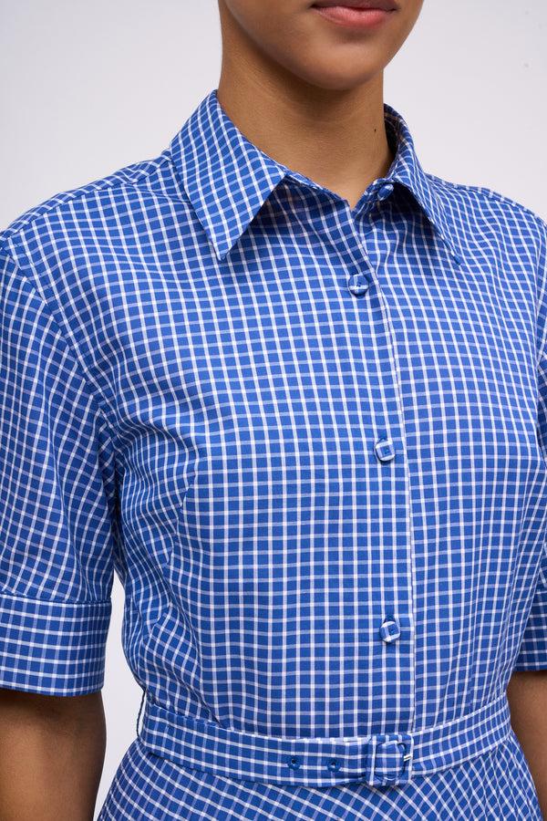 Paul & Joe Robe Chemisier Longueur Midi Motif Vichy