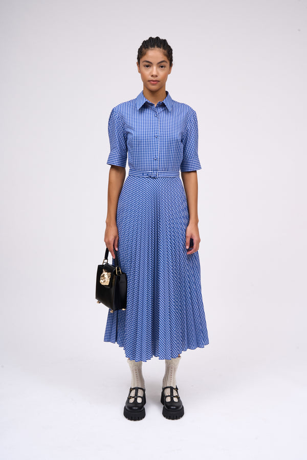 paul & joe Robe chemisier longueur midi motif vichy