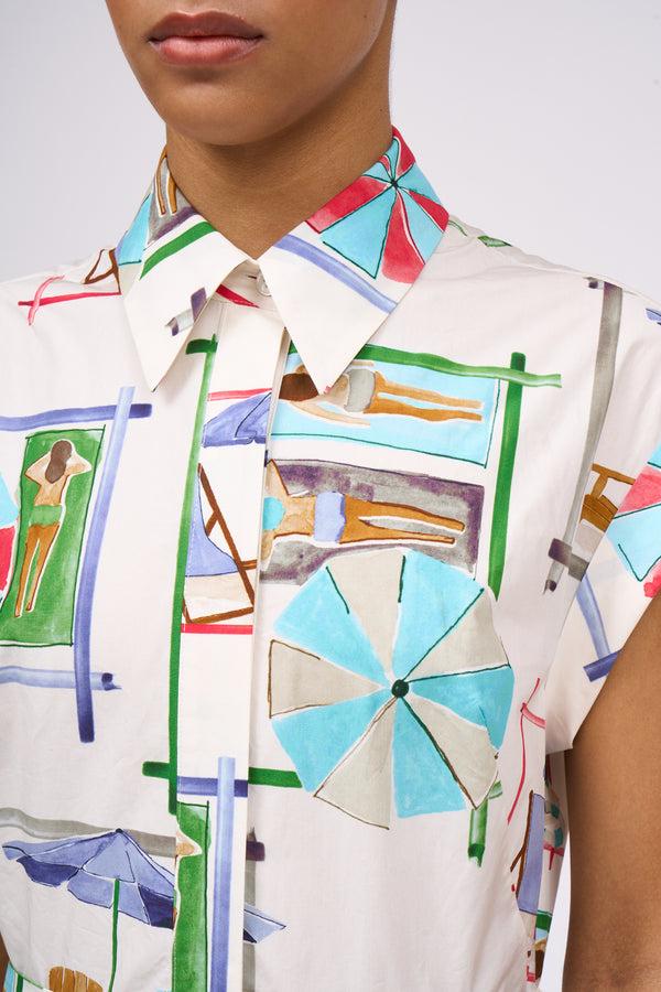 Paul & Joe Robe Chemisier Midi à Manchon