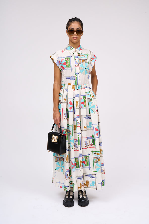 paul & joe Robe chemisier midi à manchon