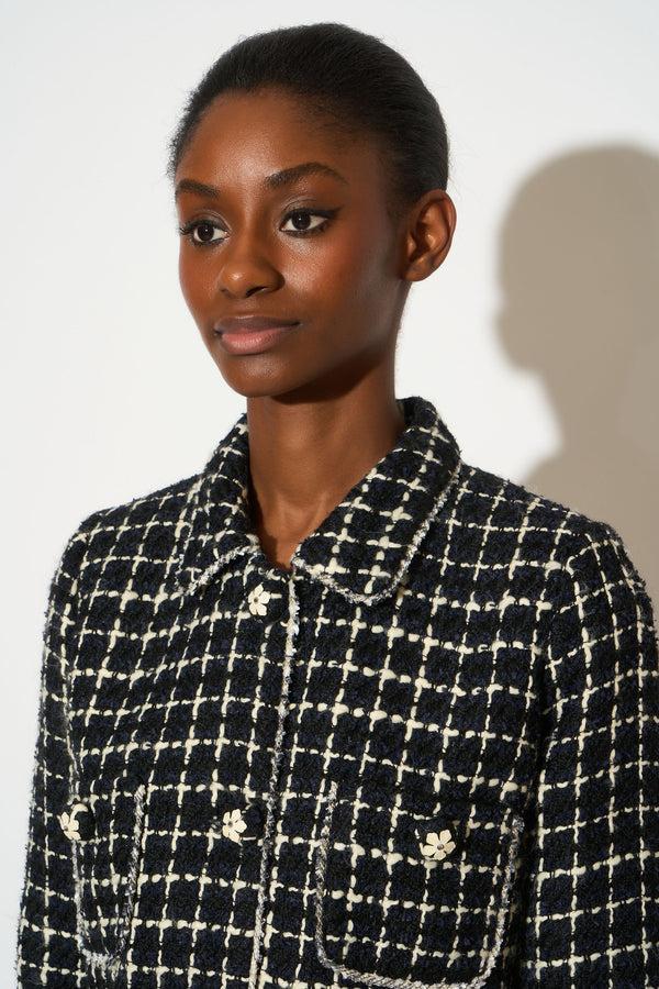 Paul & Joe Robe En Tweed à Carreaux