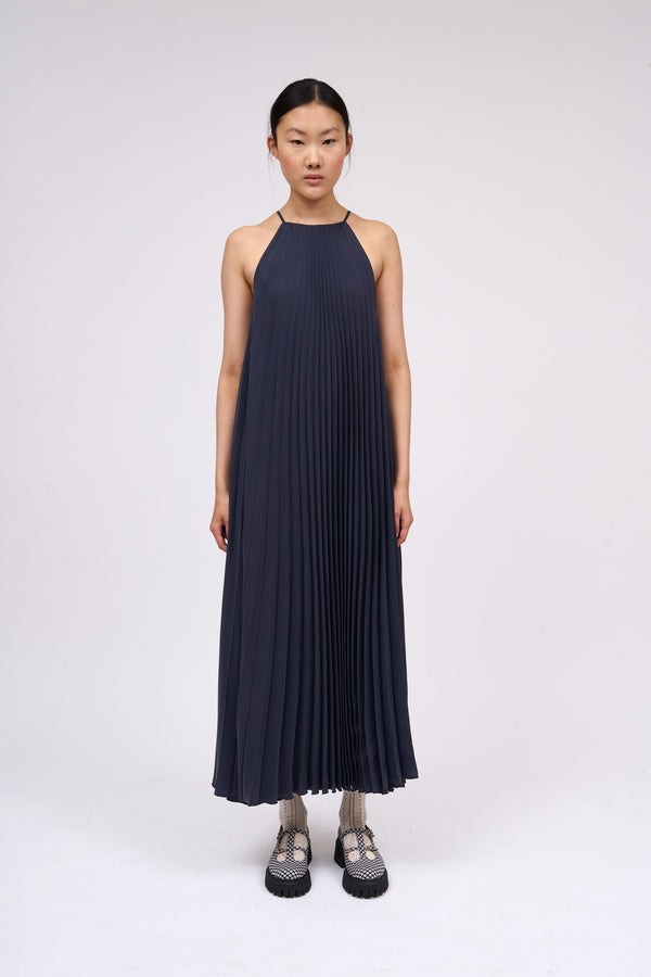 paul & joe Robe longue plissée soleil sans manche