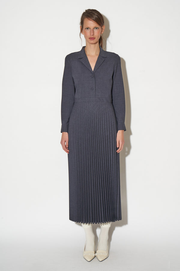 paul & joe Robe longueur midi en laine tropicale