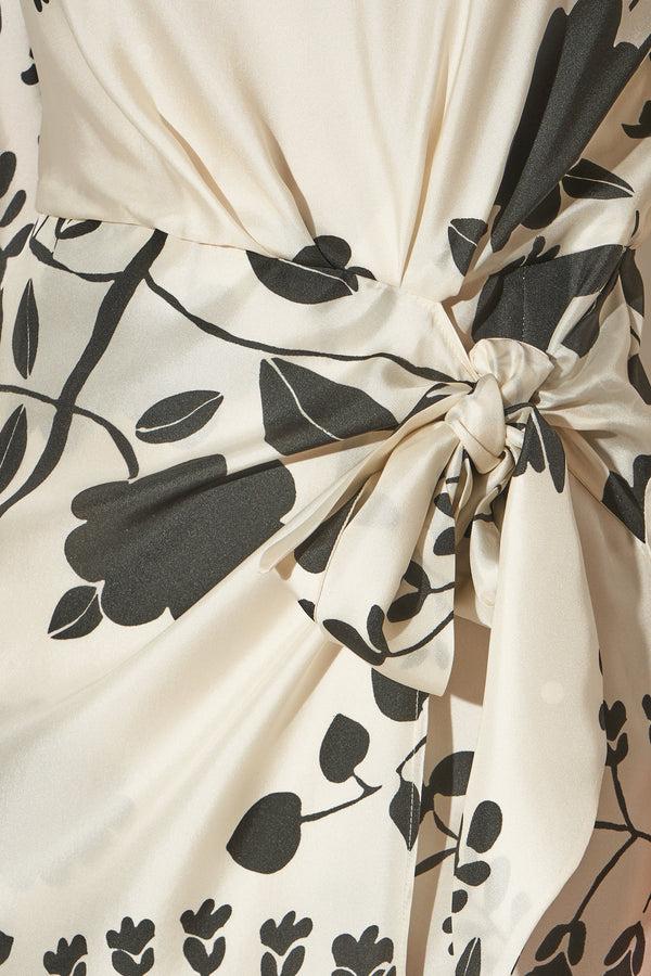 Paul & Joe Robe Midi Effet Portefeuille En Soie