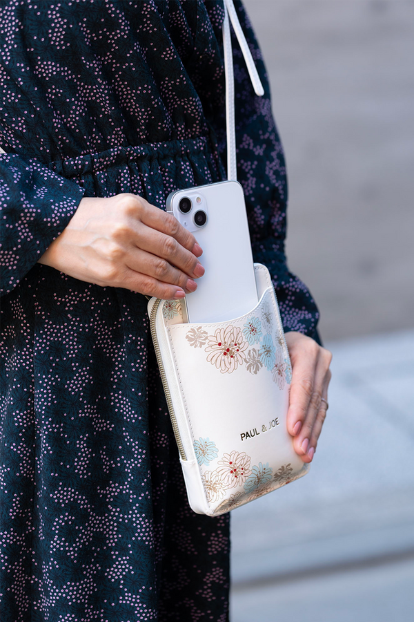 Paul & Joe Sac à Bandoulière Blanc Pour Téléphone