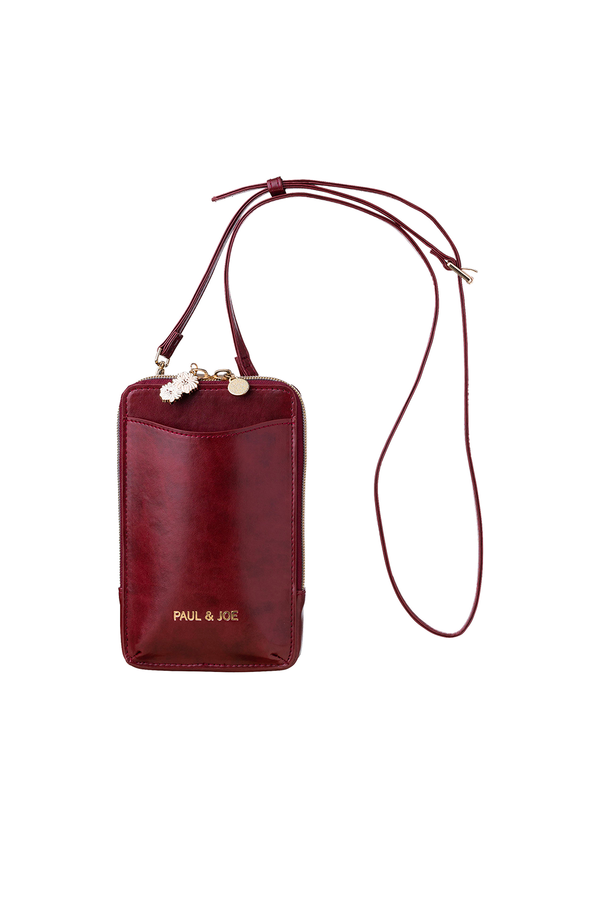 paul & joe Sac à bandoulière bordeaux pour téléphone