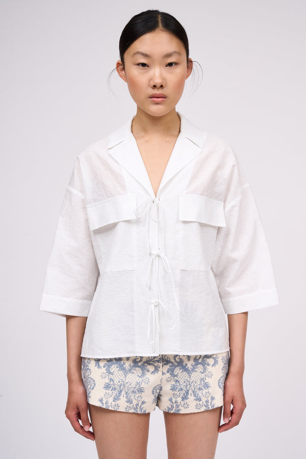 paul & joe Top coupe boxy à motif floral