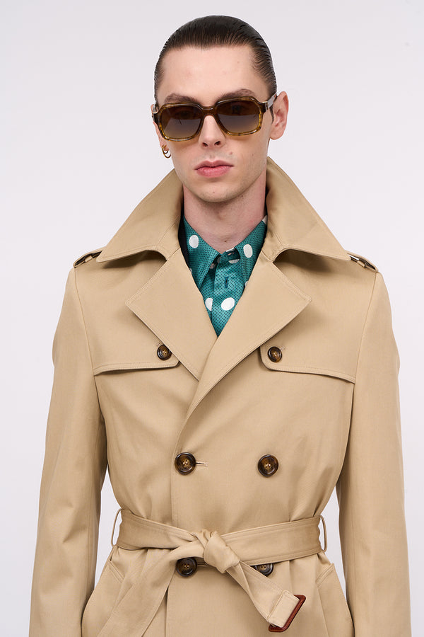 Paul & Joe Trench Long En Gabardine De Coton