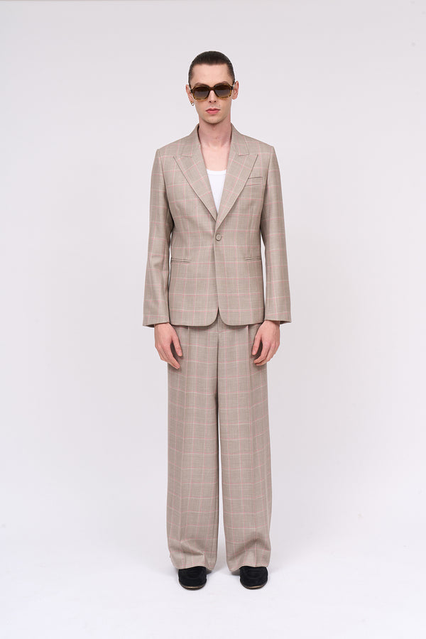 Paul & Joe Veste à Carreaux En Laine Et Soie