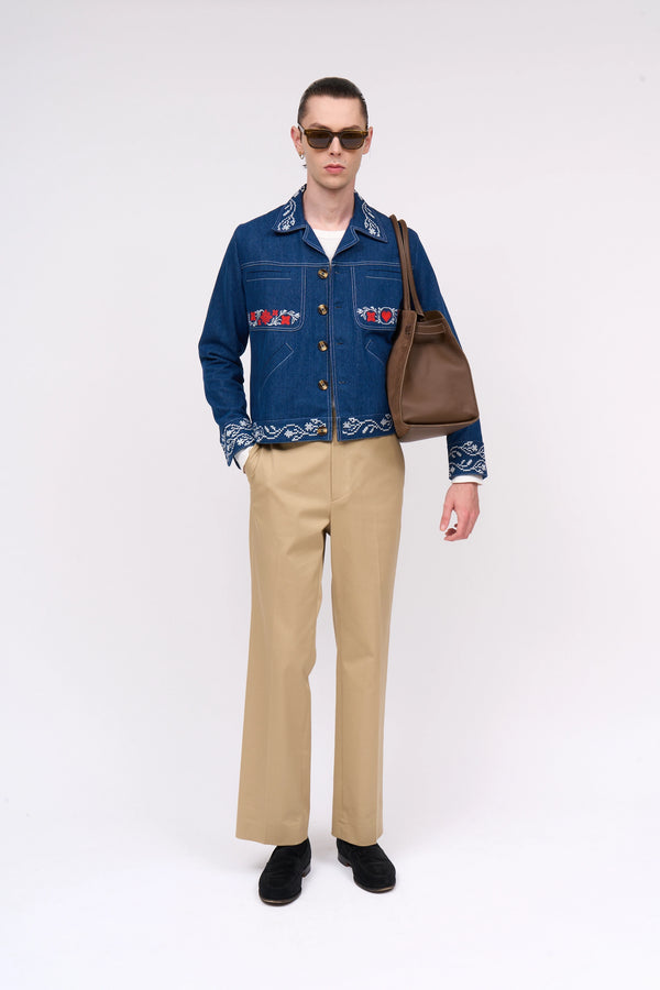 Paul & Joe Veste En Coton Brodé Et Broderies