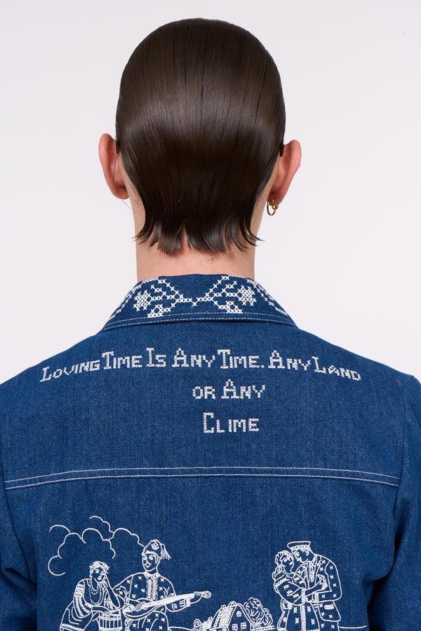 paul & joe Veste en coton brodé et broderies