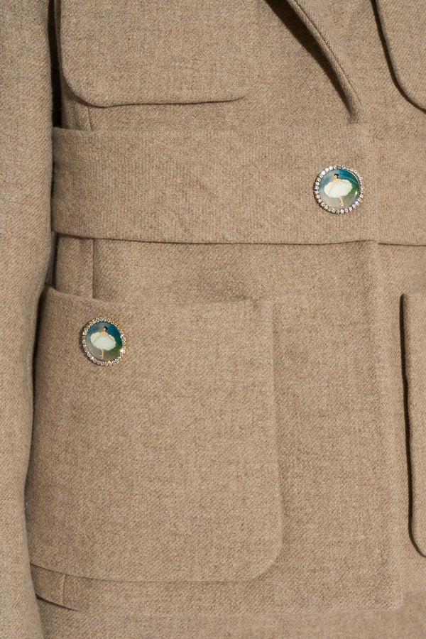 Paul & Joe Veste En Laine Vierge Double Face