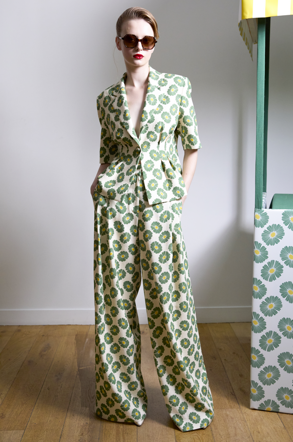 paul & joe Veste en lin imprimé fleuri