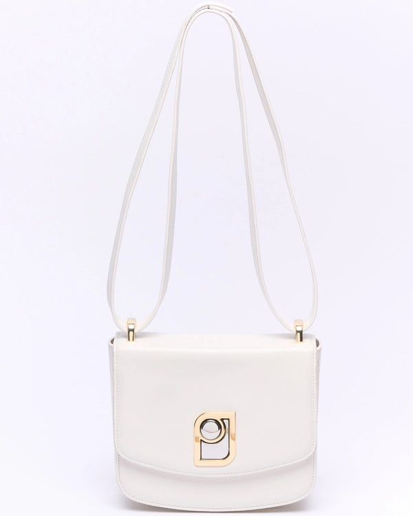 Paul & Joe Petit Sac Jeanne Carré En Cuir Lisse - Blanc