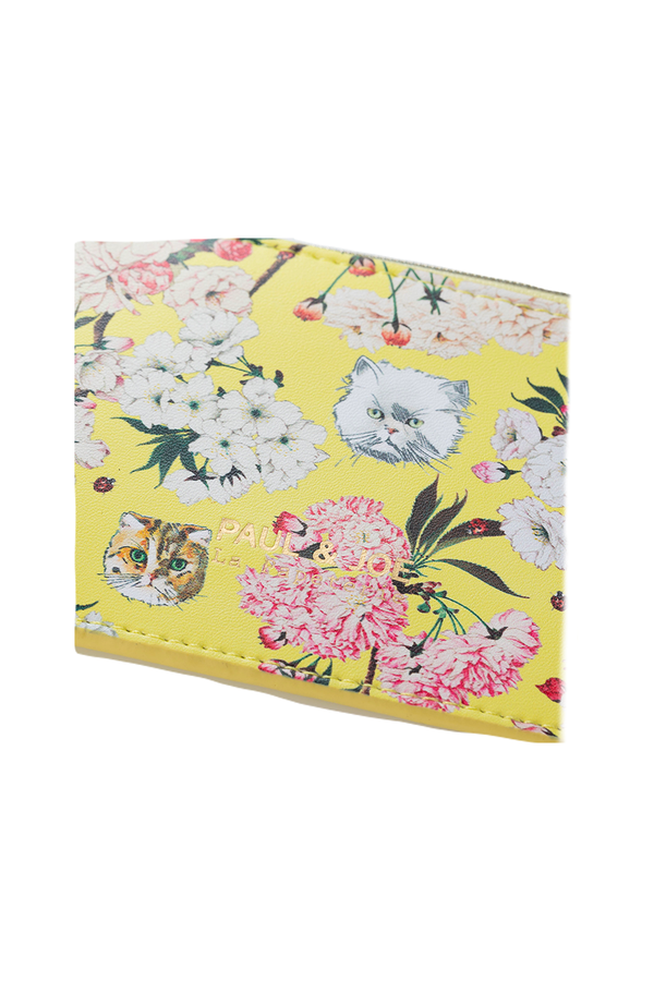 Paul & Joe Porte-cartes Jaune Imprimé Fleurs Et Gipsy