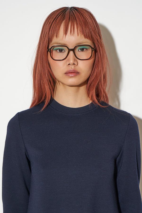 Paul & Joe Robe Courte à Col Rond En Jersey De Laine Milano