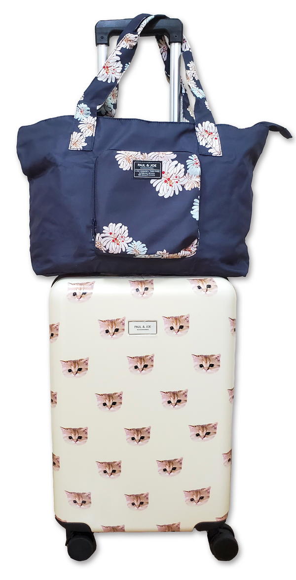 Paul & Joe Sac De Transport Bleu Marine Motifs Chrysanthème