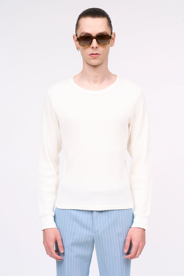 paul & joe Tee-Shirt manches longues en piqué de coton