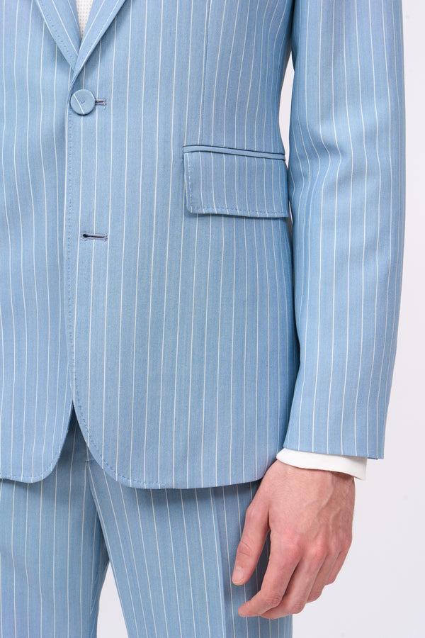 Paul & Joe Veste à Rayures En Laine Mélangée à Simple Croisure