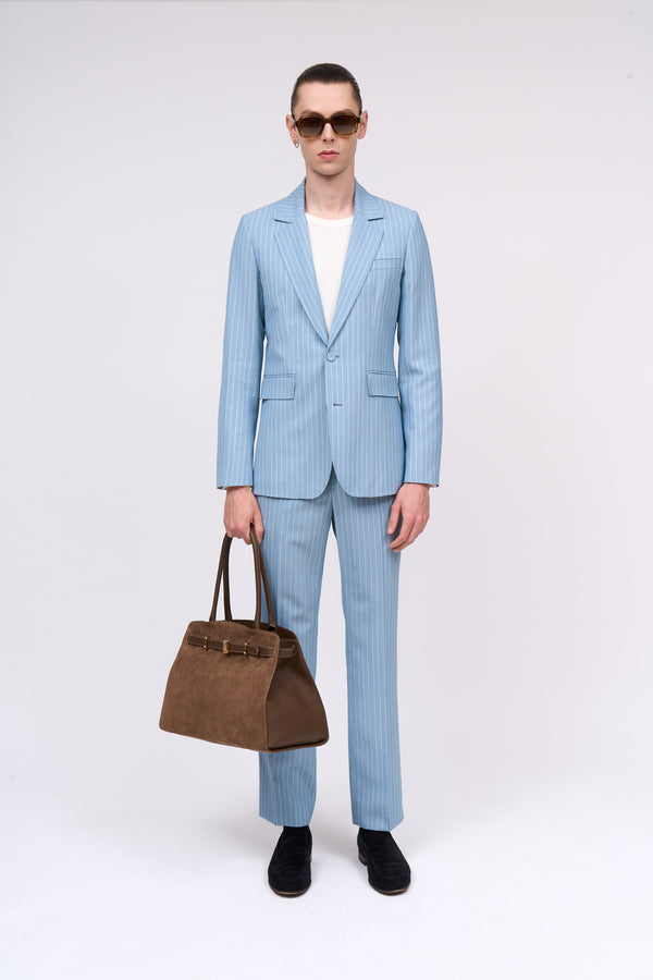 Paul & Joe Veste à Rayures En Laine Mélangée à Simple Croisure