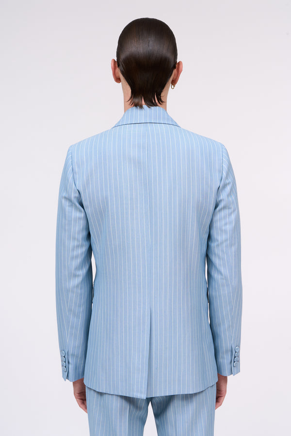 Paul & Joe Veste à Rayures En Laine Mélangée à Simple Croisure