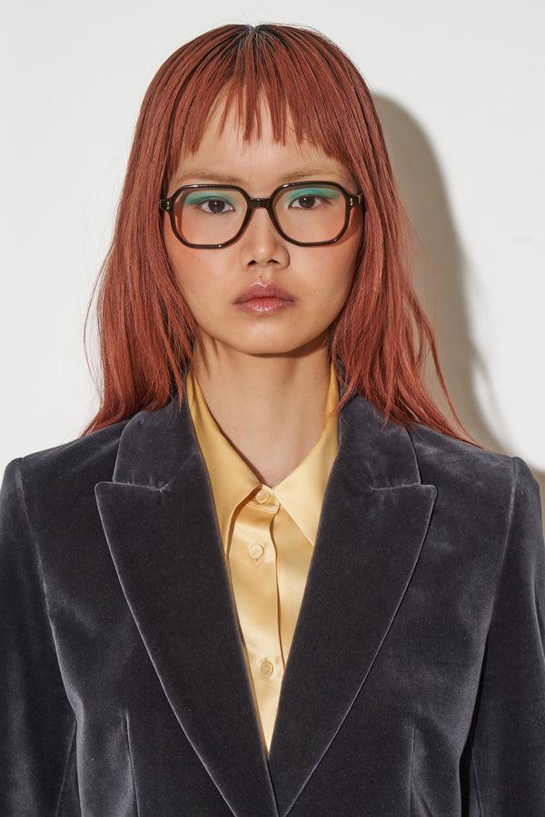 Paul & Joe Veste Coupe Cintrée En Velours De Coton Lisse