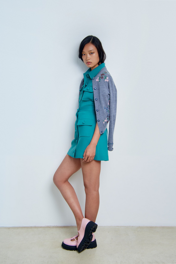 Paul & Joe Veste Coupe Droite Et Courte En Laine Vierge