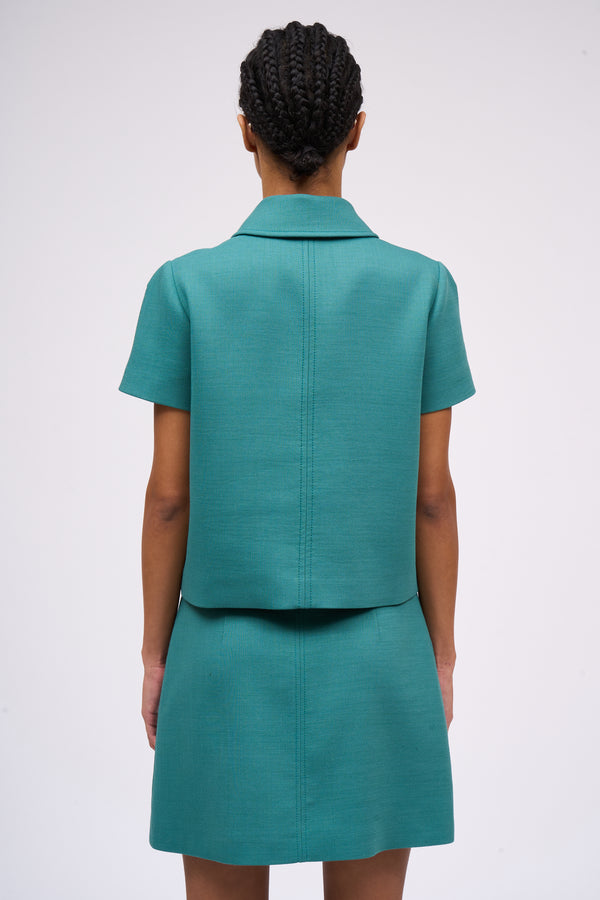 Paul & Joe Veste Coupe Droite Et Courte En Laine Vierge