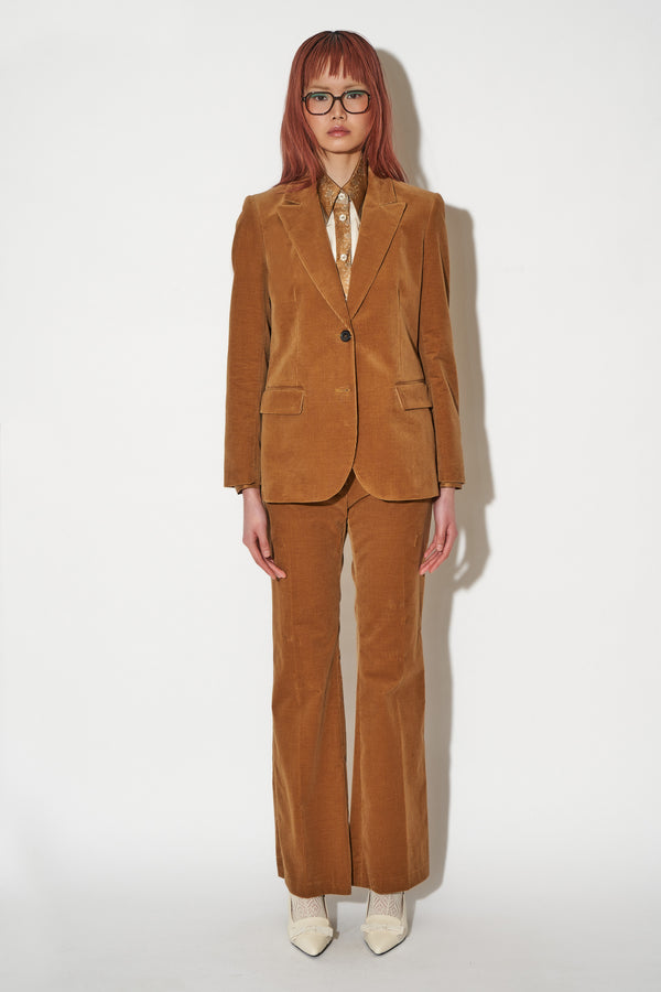 Paul & Joe Veste Coupe Droite Poches Côtés En Velours Côtelé De Coton