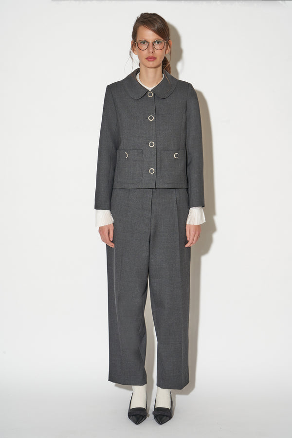 Paul & Joe Veste Courte Col Rond En Laine Et Boutons Bijoux