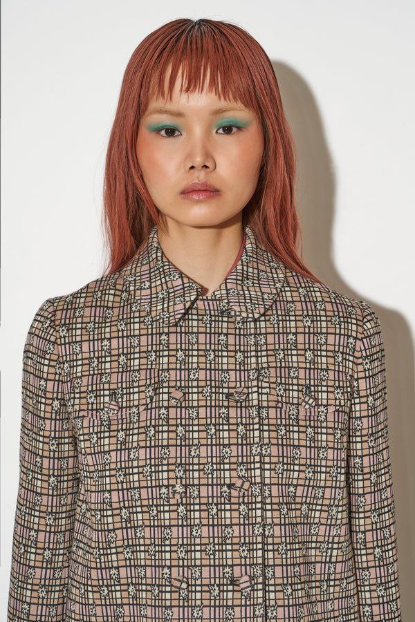 Paul & Joe Veste Courte Et Droite Imprimée Jersey à Motif Jacquard