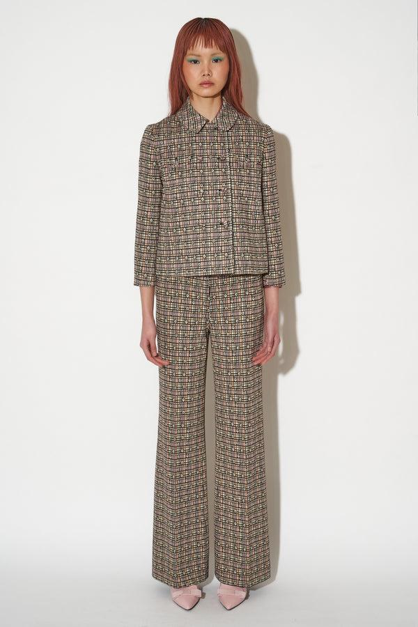 Paul & Joe Veste Courte Et Droite Imprimée Jersey à Motif Jacquard