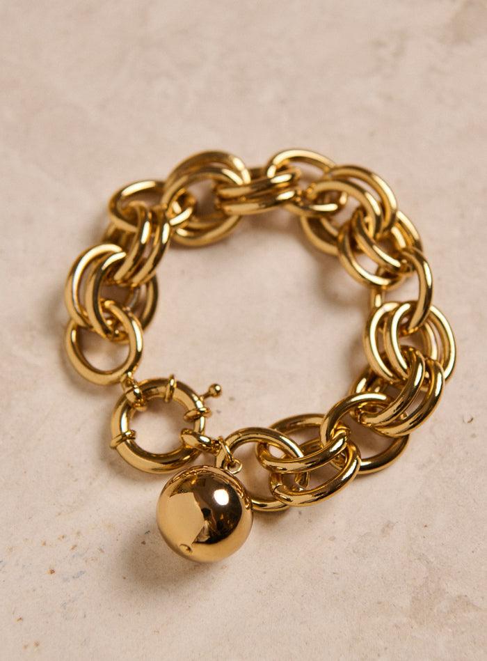 Petite Mendigote Amelia - Bracelet En Laiton Plaqué Or